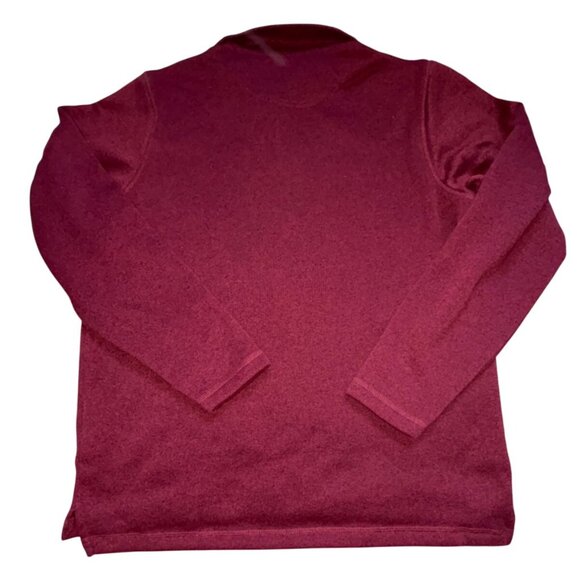 Wrangler Men's Long Sleeve Fleece Quarter-Zip-Zinfandel Heather-M-GUC - Picture 4 of 4